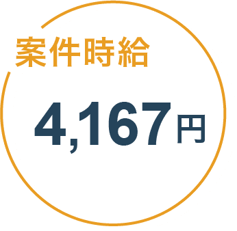 案件時給4,167円